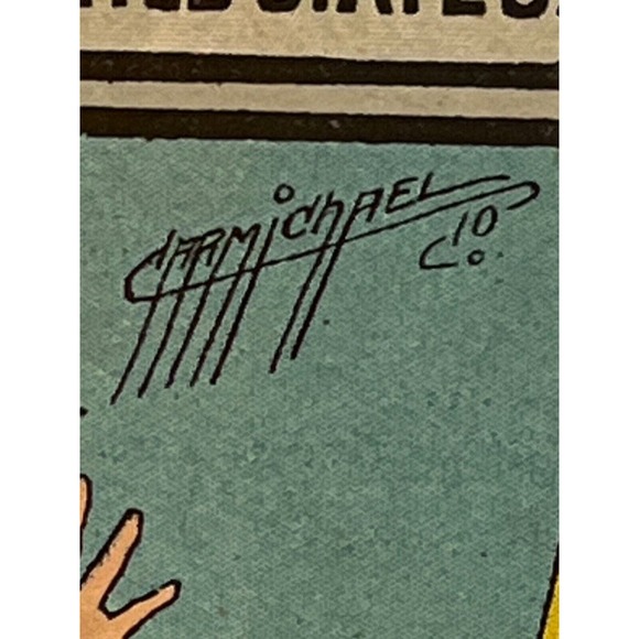 Antique Posted 1911 Ephemera Postcard Humorous Art Signed Carmichael 1910 Posted - Picture 4 of 8